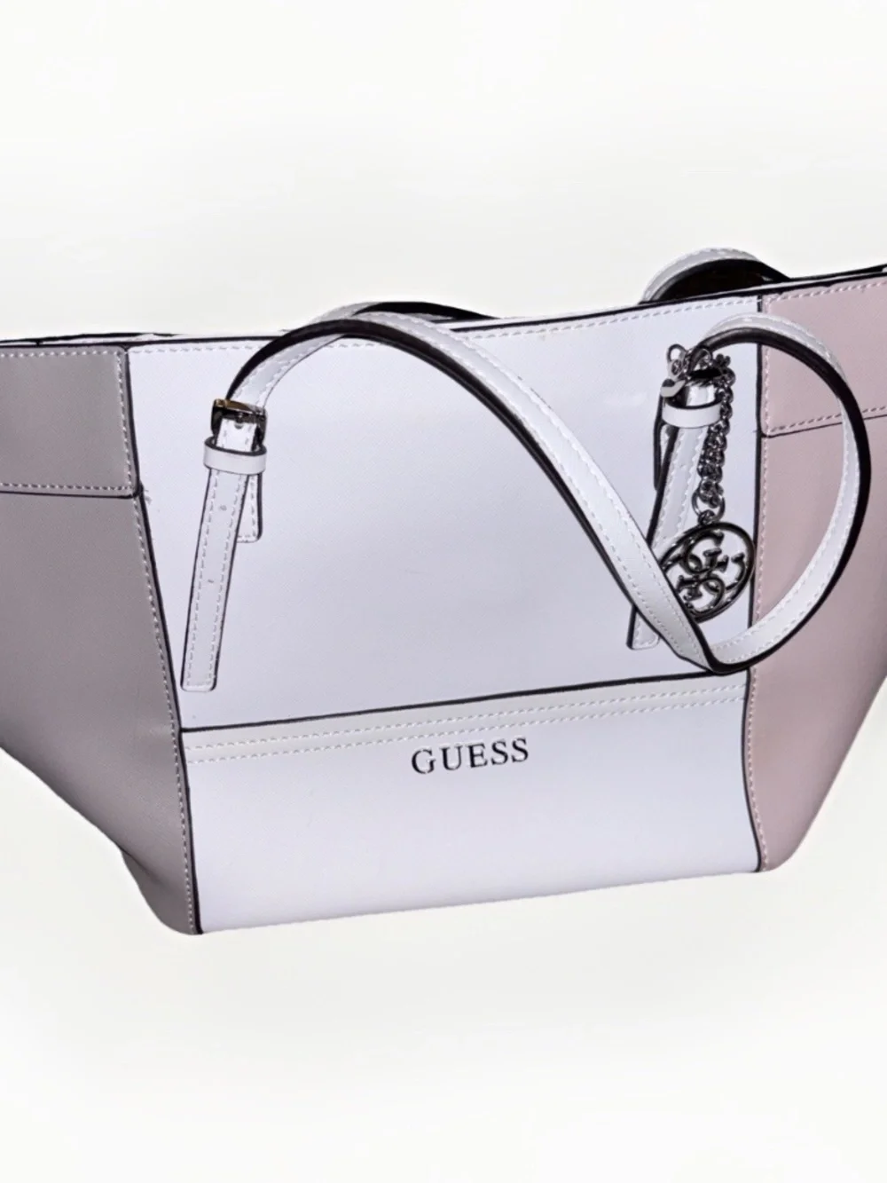 GUESS Guess Delaney Small Classic Panel Tote Bag Purse